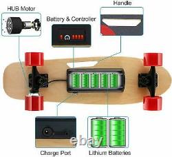 Mini Electric Skateboard 350W Motor Longboard Board Wireless withRemote Control