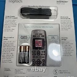 NEW Logitech Harmony 650 Universal Remote Control All in One Programable