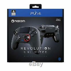 Nacon Revolution Unlimited Pro Controller Sony PS4 PC Wired + Wireless Remote