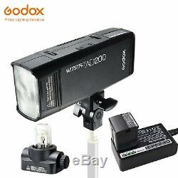 Newest Godox AD200 2.4G TTL 200W 1/8000 Double Head Pocket Flash Speedlite Light