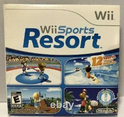 Nintendo Wii Black Console RVL-001 Wii Sports Resort Bundle Tested Working