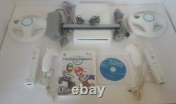 Nintendo Wii Mario Kart Console with Sports, 2 controllers and wheels