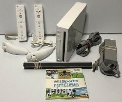 Nintendo Wii White Console RVL-001 Game Cube Compatible Wii Sports Bundle