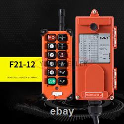 ONE F21-12 Single Emitters Hoist Crane Radio Wireless Remote Control DC12 New