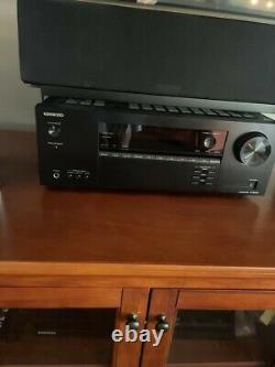 Onkyo Receiver. Black. Used excellent condition. + 4 speakers & Remote