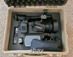 Panasonic AG-AC130P Digital Video Camera with Boom Mic Pelican Hardcase 2batteries