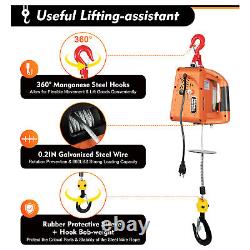 Portable 660Lbs 3-in-1 Electric Hoist Winch With Wireless Remote Control USA