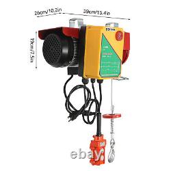 Portable Electric Hoist Winch 110V 1800W 2200lbs Wire & Wireless Remote Control