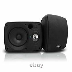 Pyle Audio 6.5 Inch Waterproof Bluetooth Indoor & Outdoor Speaker, Black (Pair)
