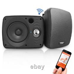 Pyle PDWR64BTB Waterproof & Bluetooth 6.5'' Indoor /Outdoor Speaker System Black