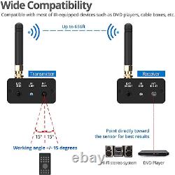 SIIG Pro Wireless IR Remote Control Extender Kit, Infrared Repeater Signal Boost