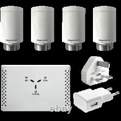 Smart Radiator Thermostatic Valves TRV Kit WiFi App Controlled Multi Zone