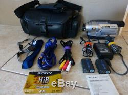 Sony DCR-TRV350 Digital8 Player Hi8 Camcorder- with extras WORKING CONDITION