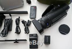 Sony FDR-AX100 4K Camcorder BUNDLE