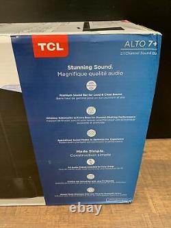 TCL Alto 7+ 2.1 Channel Home Theater Sound Bar with Wireless Subwoofer TS70