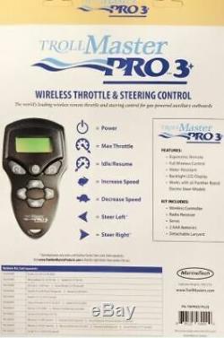 TROLLMASTER PRO3 PLUS Wireless Remote Control Unit / Mercury 8hp & 9.9 kicker