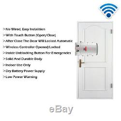 Touch open gate lock Wireless Access Control Remote Smart Lock with Metal Keypad