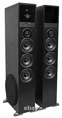 Tower Speaker Home Theater System withSub For Samsung NU6900 Television TV-Black