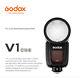 Us Godox V1-c 2.4g Wireless Round Head Camera Flash For Canon 6d 7d 50d 60d 500d