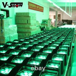 V-Show 10pcs 66in1 wireless battery remote control uplights led mini par can