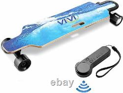 VIVI H2B Electric Skateboard with Wireless Remote Control Longboard Double Motor