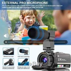 Video Camera 2.7K Camcorder Ultra HD 36MP Vlogging Camera for YouTube IR Night