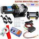 Wireless 3500lb 12v Electric Recovery Winch Truck Suv Durable Remote Control 4wd