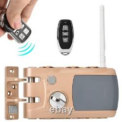 Wireless Door Lock Keyless Lock Remote Control Anti-theft For Home Room Security