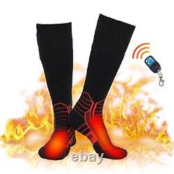 Wireless Heated Socks, Remote Control 2600mAh 7.4V Rechargeable Large Red