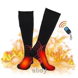 Wireless Heated Socks, Remote Control 2600mAh 7.4V Rechargeable Large Red