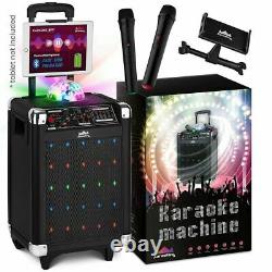 Wireless Karaoke Machine Microphone Speaker Disco Ball Bluetooth Singing System