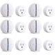 Wireless Plug Outlet Adapter With Mini Remote Control No Hub No Wifi White 6pack