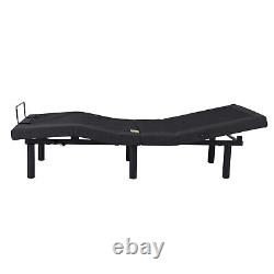 Wireless Remote Control Electric Bed Base Twin XL Bed Frame with 2-Point Massage