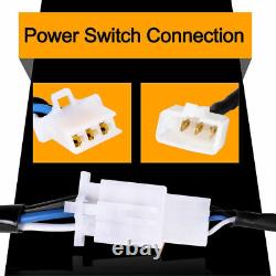 Wireless Remote Control Switch Strobe + 2-Lead Wiring Harness Kit Relay Fuse 12V