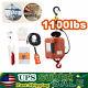 With Wireless Remote Control 110v 1100 Lbs Electric Winch Crane Electric Hoist Kit
