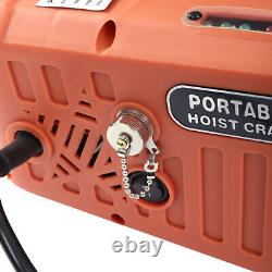 110v Électrique Hoist Crane Winch Garage Lift Wired / Wireless Télécommande 1100lb