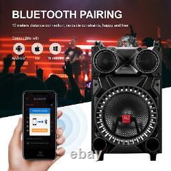 12 3000w Haut-parleur De Partie Bluetooth Portable Rechargeable Basse Lourde Karaoké MIC