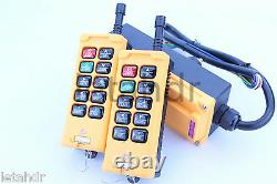 12-415v 2 Émetteur 10 Canaux Industrial Wireless Crane Hoist Remote Control