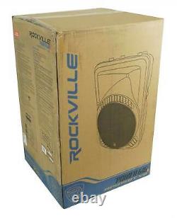 (2) Rockville Rpg15bt 15 1000w Haut-parleurs Dj Pa Powered Bluetooth, Lien Sans Fil