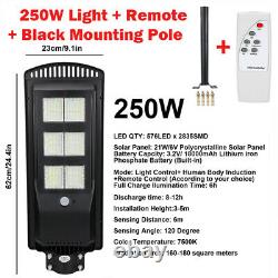 250w 150w Solar Lights Outdoor Motion Capteur, Ip67 Lampe Sans Fil À Led Étanche