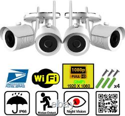 Accueil Système De Caméras De Sécurité Sans Fil Extérieur 1080p 4 Ou 8 Ch Wifi Nvr Wd 1tb Hdd