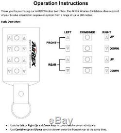 Airrex Sans Fil Switchbox Sac À Suspension Pneumatique Contrôleur Switchspeed Avs À Distance