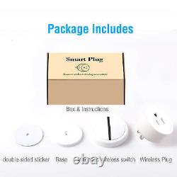 Amazon Alexa Smart Plug Wifi 2.4g Pas De Hub Required Wireless Remote Control 5 Pack