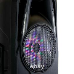 Befree Sound 4000w 2x10 Woofer Bluetooth Portable Pa Dj Speaker + Lights & MIC