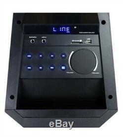 Bluetooth Portable Party W Enceinte Radio Fm, Télécommande Et Micro Sans Fil Nouveau