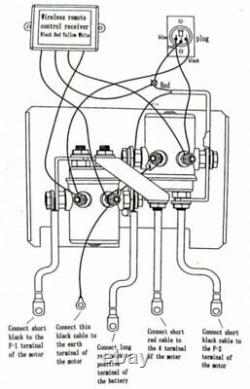 Boîte de contrôle du treuil 12V Relais Solénoïde Interrupteur à distance sans fil Compatible jusqu'à 15000lbs