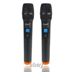 Double 15 Pouces 5000w Audio Actif Pa Powered Speaker 2ch Uhf Wireless Handheld MIC