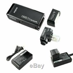 Godox 2.4g Ad200 Ttl Caméra Pocket Flash + S2 + Support Ad-s11 + Ad-s2