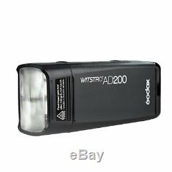 Godox Ad200 2,4 Ttl À Double Tête Extérieure Pocket Flash Speedlite 2900mah Batterie