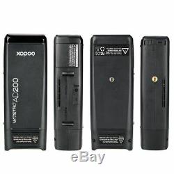 Godox Ad200 2.4g Ttl 1/8000 Hss Double Tête De Poche Speedlite Avec Batterie